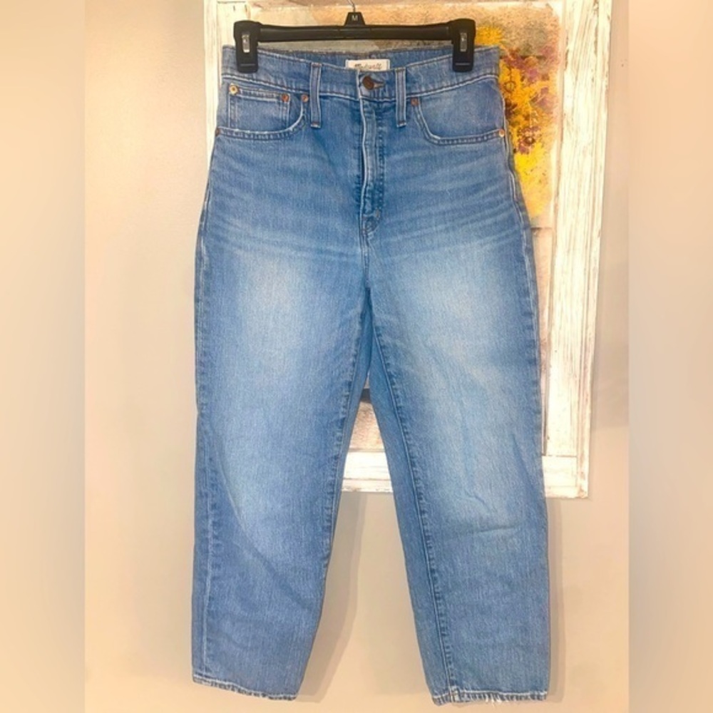 Madewell Women's Jeans Size 27P Classic Straight  Denim Blue High Rise